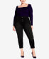 ფოტო #4 პროდუქტის Plus Size Stretch Girlfriend Tall Length Jean