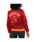 Фото #2 товара Women's Red Tampa Bay Buccaneers Full Count Satin Full-Snap Varsity Jacket