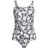 Women's Petite Chlorine Resistant Soft Cup Tugless Sporty One Piece Swimsuit
