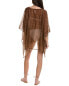 Фото #2 товара Zadig & Voltaire Leopard Short Silk-Blend Kaftan Women's Brown Os