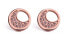 Фото #1 товара Стильные бронзовые серьги с кристаллами Moon Moon из розового золота