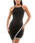 ფოტო #1 პროდუქტის Juniors' Asymmetrical-Hem Rhinestone Dress