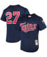 Фото #1 товара Men's David Ortiz Navy Minnesota Twins 2002 Cooperstown Collection Mesh Batting Practice Jersey