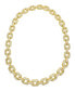 18" Link Chain 14K Gold Plated Crystal Necklace