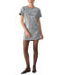 Фото #1 товара Women's Short-Sleeve Houndstooth Sequin Top