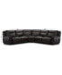 Lenardo 5-Pc. Leather Sectional with 3 Power Motion Recliners, Created for Macy's