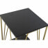 Фото #2 товара Вспомогательный стол DKD Home Decor 41 x 41 x 63,5 cm Чёрный Позолоченный Металл Деревянный