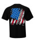 Men's Black 2023 Daytona 500 American Flag T-shirt