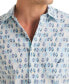 Фото #3 товара Men's Classic-Fit Fish-Print Button-Down Shirt