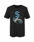 ფოტო #1 პროდუქტის Preschool Boys and Girls Black Seattle Kraken Star Wars Rebel Alliance T-shirt