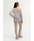 ფოტო #2 პროდუქტის Women's Shimmering Threaded Mesh Pants