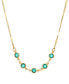 Фото #1 товара 2028 crystal Green Channel Necklace