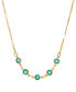 ფოტო #1 პროდუქტის Crystal Green Channel Necklace