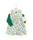 ფოტო #2 პროდუქტის Baby Girls Cotton Dress and Cardigan Set, St Patricks Rainbow