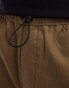 Фото #3 товара ONLY & SONS loose fit linen trousers in washed brown