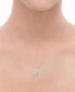 ფოტო #2 პროდუქტის Diamond Heart 18" Pendant Necklace (1/4 ct. t.w.)