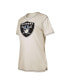 ფოტო #3 პროდუქტის Women's Cream Las Vegas Raiders Split T-shirt