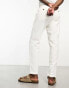 Фото #8 товара Selected Homme slim tapered linen mix trouser in white