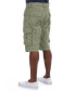 Фото #4 товара Men's Belted Double Pocket Cargo Shorts