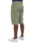 Men's Belted Double Pocket Cargo Shorts