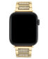 Фото #2 товара Women's Gold-Tone Alloy and Crystal Center Link Bracelet Compatible with 38/40/41mm Apple Watch