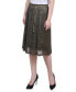 ფოტო #3 პროდუქტის Petite Plisse Metallic Belt Lurex Mesh Skirt