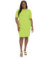 Фото #1 товара Plus Size Button-Trim Sheath Dress