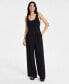 Фото #1 товара Women's Sleeveless Seamed-Bodice Jumpsuit, Created for Macy's