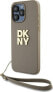 Фото #1 товара DKNY DKNY Wrist Strap Stock Logo - Etui iPhone 15 Pro Max (beżowy)