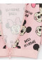 LCW baby Kapüşonlu Minnie Mouse Baskılı Kız Bebek Hırka ve Tayt 2'li Takım mrglobal