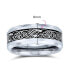 ფოტო #5 პროდუქტის Celtic Knot Dragon Carbon Fiber Inlay Titanium Wedding Band Rings For Men For Women Comfort Fit 8MM Wide