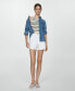 Фото #2 товара Women's High-Rise Denim Shorts