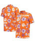 Фото #1 товара Men's Orange Clemson Tigers Floral Button-Up Shirt