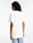 ASOS DESIGN oversized t-shirt with bubblegum graphic in white