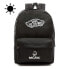 Фото #3 товара Женский спортивный рюкзак черный с логотипом и карманом VANS Realm Backpack szkolny - VN0A3UI6BLK - Custom Lumi - Music wieccy w nocy