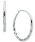 ფოტო #1 პროდუქტის Medium Twist Style Hoop Earrings, 1.98"