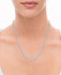 Фото #2 товара Macy's diamond Fancy 16-3/4" Collar Tennis Necklace (10 ct. t.w.) in 14k White Gold