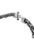 ფოტო #3 პროდუქტის Ruthenium-Plated Black Triangle Crystal Flex Bracelet