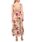 ფოტო #2 პროდუქტის Woman's Floral-Print Tiered Maxi Dress