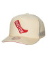 Фото #2 товара Men's Cream Boston Red Sox Cooperstown Collection Evergreen Adjustable Trucker Hat