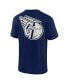 Фото #2 товара Men's and Women's Navy Cleveland Guardians Super Soft Short Sleeve T-shirt