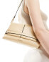 River Island fold over clutch in cream - фото #2