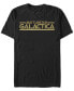 Фото #1 товара Battlestar Galactica Men's Retro Gold Logo Short Sleeve T-Shirt