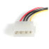 StarTech.com 18in SAS 29 Pin to SATA Cable with LP4 Power - 0.457 m - SATA 15-pin - LP4 M - SAS 29 Pin Plug - Straight - Straight - Red