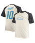 Фото #4 товара Men's Justin Herbert Oatmeal Los Angeles Chargers Big and Tall Player Name and Number Raglan T-shirt