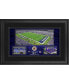 Фото #1 товара Baltimore Ravens Framed 10" x 18" Stadium Panoramic Collage with Game-Used Football - Limited Edition of 500
