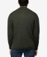 ფოტო #2 პროდუქტის Men's Ribbed Mock Neck Quarter-Zip Sweater