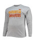 Фото #3 товара Men's Heathered Gray Washington Commanders Big and Tall Practice Long Sleeve T-shirt