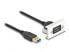 Фото #1 товара Delock Easy 45 - 1 m - USB A - USB A - USB 3.2 Gen 1 (3.1 Gen 1) - 5000 Mbit/s - Black