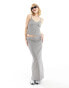 COLLUSION eyelet detail washed cami co-ord in grey 34 - фото #4